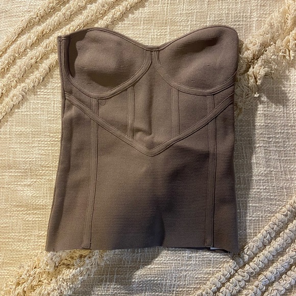 NWOT ZARA Strapless Corset Bustier - Picture 4 of 6